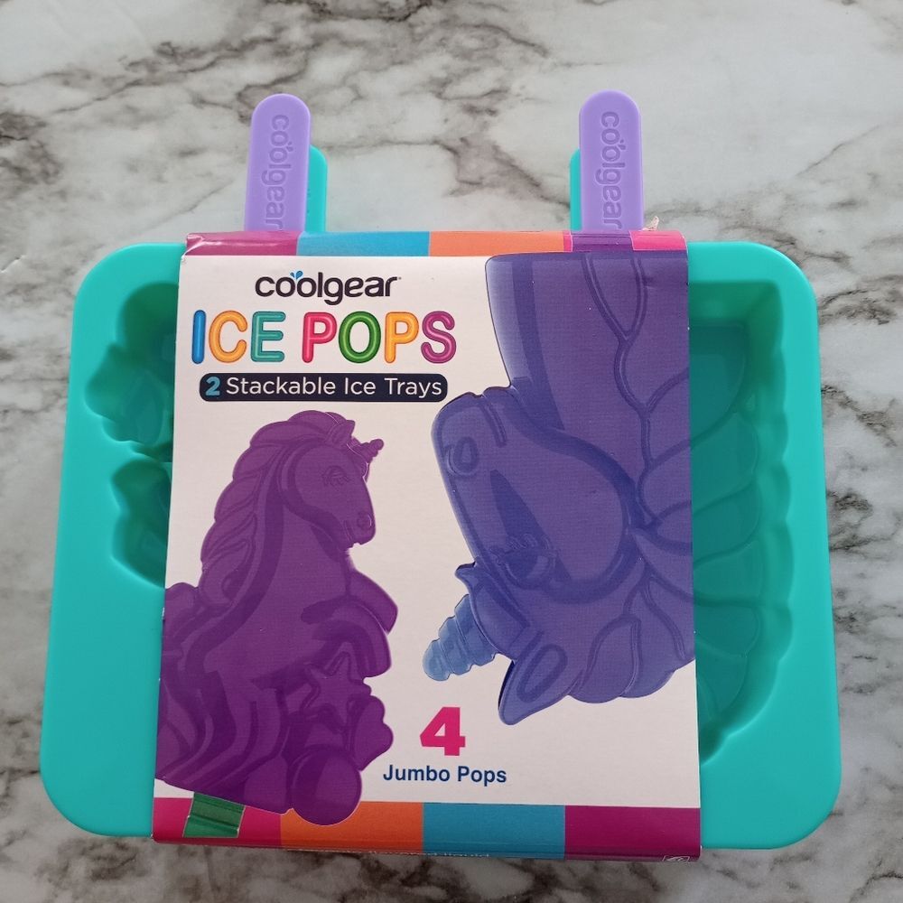 NIP Coolgear Unicorn Ice Pops Ice Molds